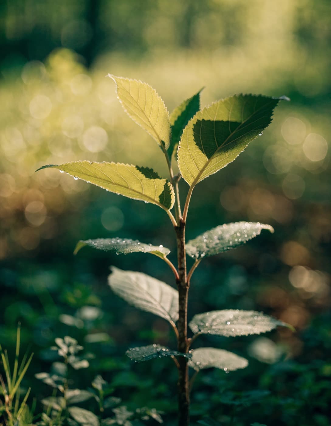 Illustrative image: a young tree in warm morning light